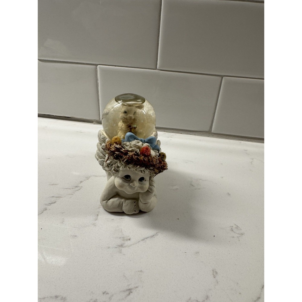 Vintage Dreamsicles Cherub Angel Water Globe‎ with Sparkles